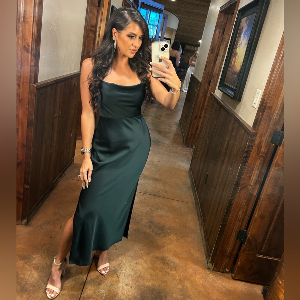 Anthropologie Forrest Green Dress